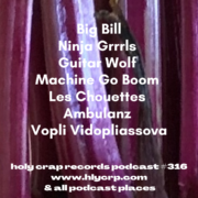 Ep 316! With​​ music by: Big Bill, Ninja Grrrls, Guitar Wolf, Machine Go Boom, Les Chouettes, Ambulanz, Vopli Vidopliassova